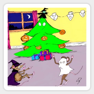 what if christmas was halloween? Sticker